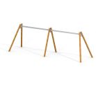 Four-seater swing frame with larch posts