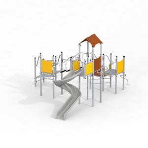 Base with a slide