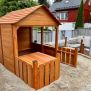 Miniaturka Wooden Garden Playhouse w/ Fencing (3)