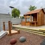 Miniaturka Wooden Garden Playhouse w/ Fencing (4)