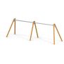 Miniaturka Four-seater swing frame with acacia posts (2)