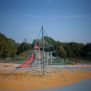 Powerclimber climbing net – детска катерачна мрежа с метална конструкция и въжета.