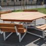 Miniaturka Table & Bench With 6 Seats (3)