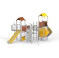 Fort with two towers and a slide