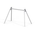 Double swing frame with steel pillars